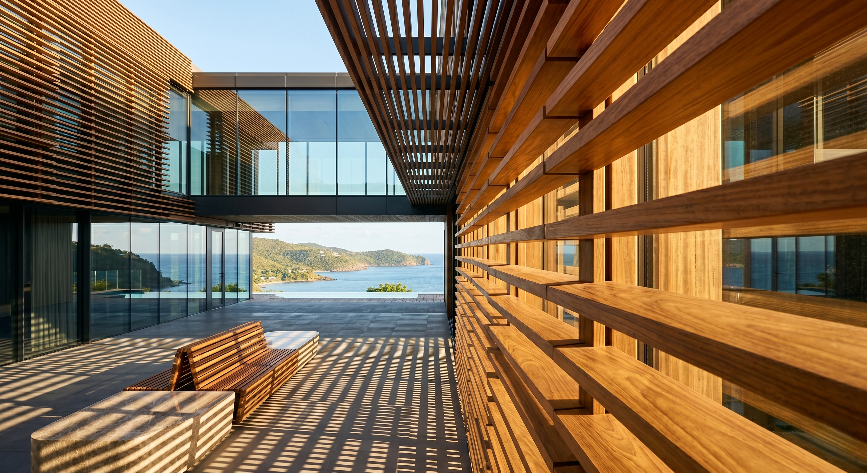 LIGNA SLAT louvre privacy screen